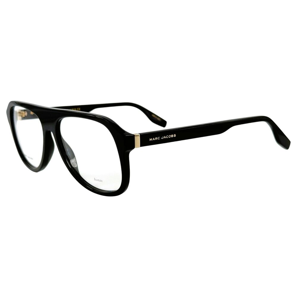 Marc Jacobs Marc 641 Mens Plastic Aviator Eyeglass Frame 807 Black 57-16
